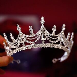 Princess tiara crown wedding hair accessories